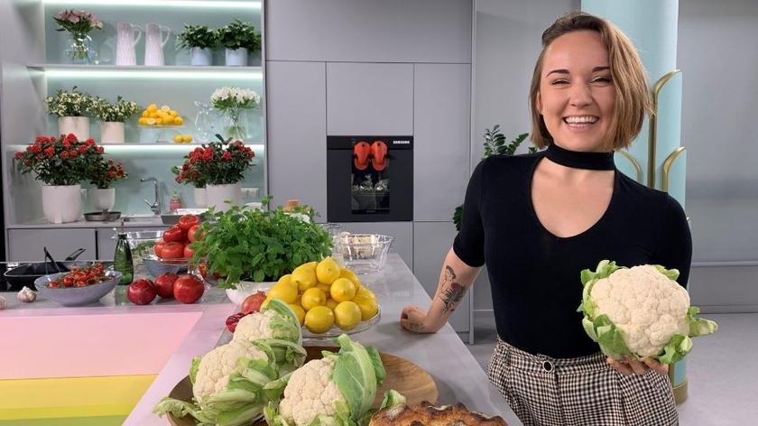 Martyna Chomacka, Dzień Dobry TVN, kuchnia, przepisy z kalafiorem, kalafior