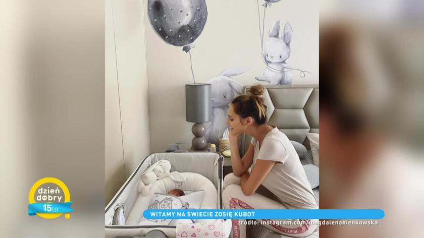 Magda Bieńskowska na zdjęciu z dzieckiem 