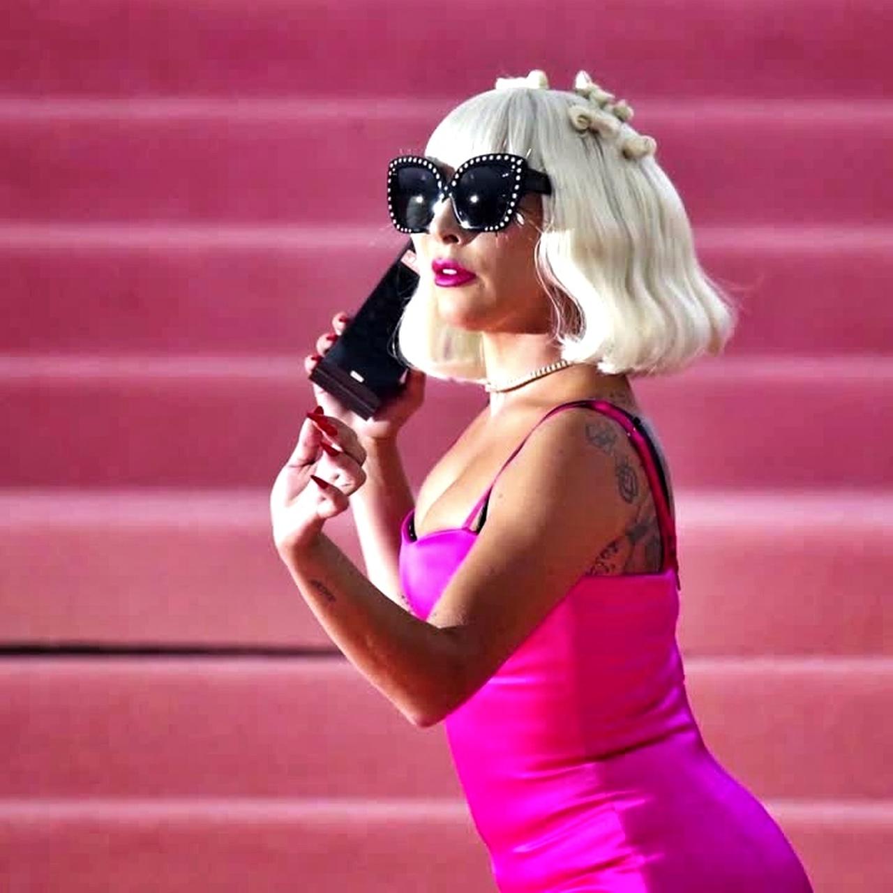 Lady Gaga w sukience projektu Magdy Butrym - Dzień Dobry TVN