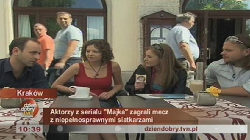 Aktorzy serialu "Majka" wsparli akcję Anny Dymnej