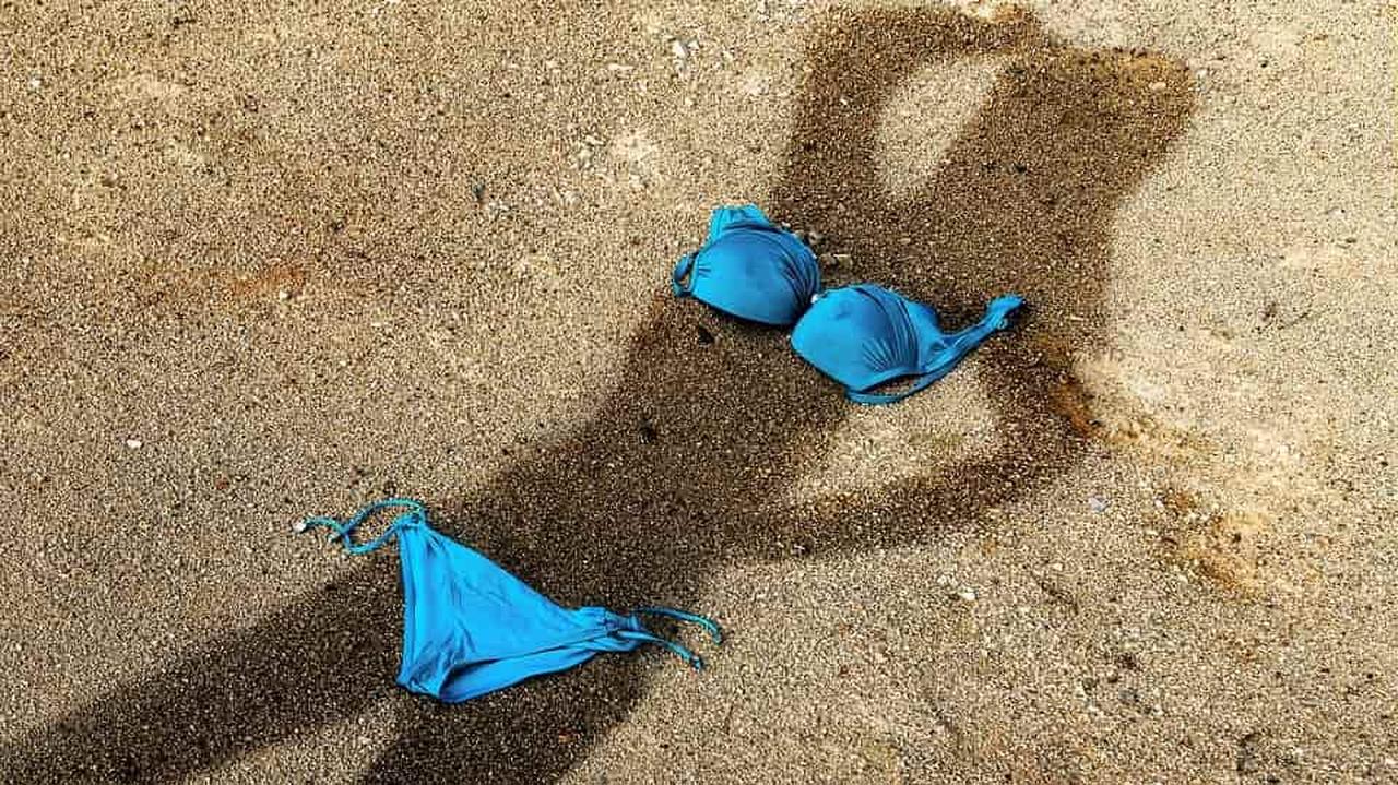 bikini, plaża, lato