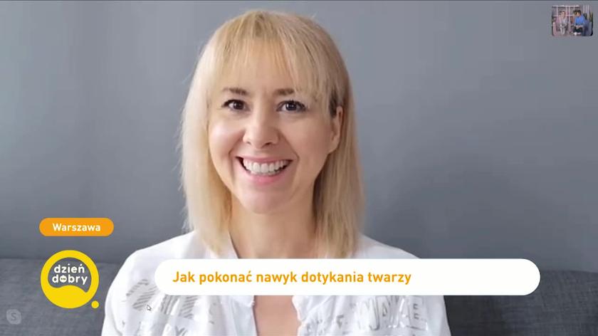 Dotykanie twarzy, Marzena Mawricz, psycholog