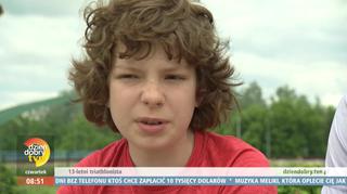 Jaś Kępiński ma 13 lat i jest triathlonistą – trenuje 6 razy w tygodniu! Czy to bezpieczne dla jego zdrowia?
