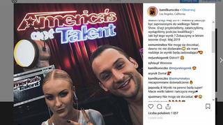 Kamil Kuroczko i Sara Janicka zatańczą w amerykańskim „Mam talent”!