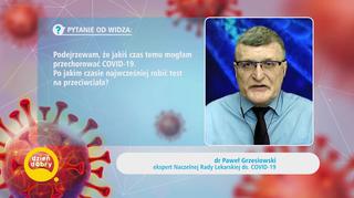 Kiedy pojawiają się przeciwciała po przechorowaniu COVID-19? Dr Paweł Grzesiowski odpowiada 