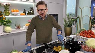 Andrzej Polan zdradza swoje przepisy na kurczaka curry, pstrąga z młodą kapustą i karpatkę z domowym budyniem