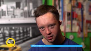 Filip Walecki, młody i dzielny sportowiec z zespołem Downa, który przeczy wszelkim stereotypom