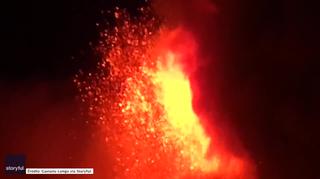 Wulkan Etna znowu aktywny. Zobacz nagranie wybuchu