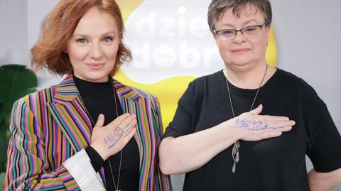 Ewelina Flinta i Niebieska Linia wspierają kobiety