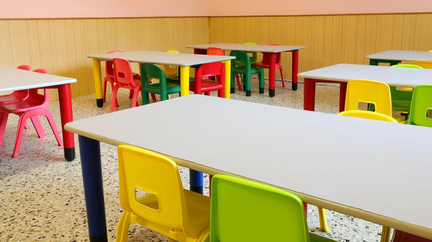 Pusta sala w przedszkolu