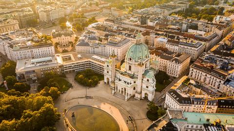 Wiedeń w Austrii.