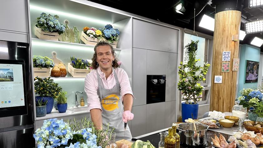 Piotr Wojtasik w kuchni Dzień Dobry TVN