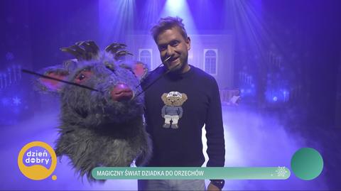 Bartek Jędrzejak jako mysz w balecie "Dziadek do orzechów" 