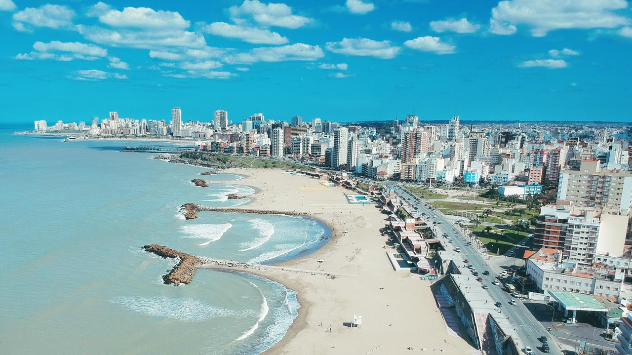 Widok na miasto Mar del Plata w Argentynie
