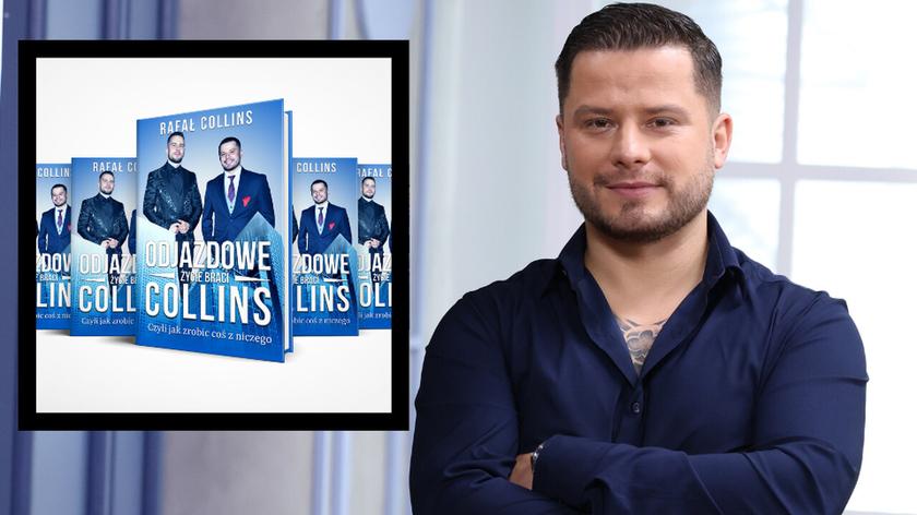 Rafał Collins, okładka książki "Odjazdowe życie braci Collins"
