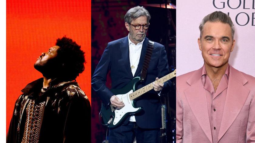 The Weeknd, Eric Clapton, Robbie Williams