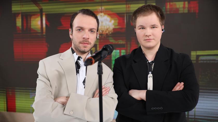 Zespół Runforrest na scenie Dzień Dobry TVN