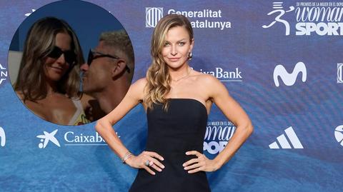Anna Lewandowska w kostiumie kąpielowym