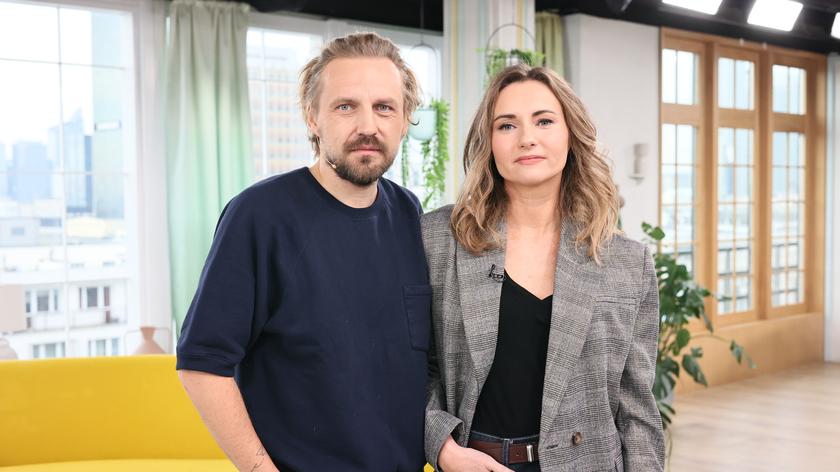 Paweł Domagała i Zuza Grabowska wspólnie na scenie 