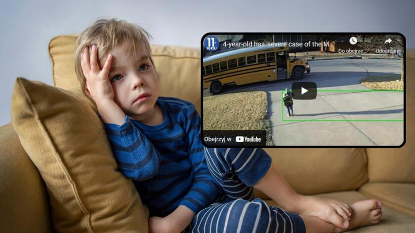 Smutny 4-letni chłopiec