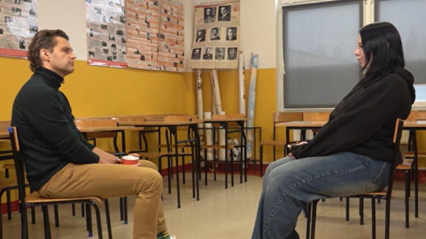 Bartek Dajnowski i uczennica