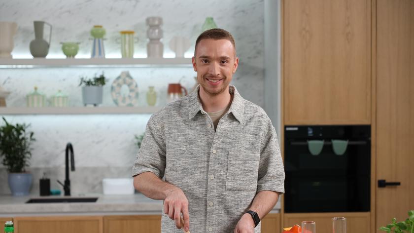 Kacper Sproski w kuchni Dzień Dobry TVN