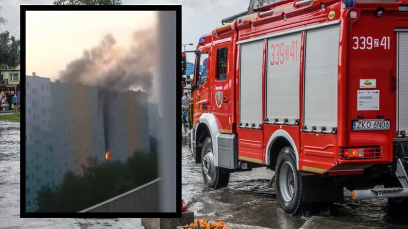 wóż strażacki, pożar w Reszowie