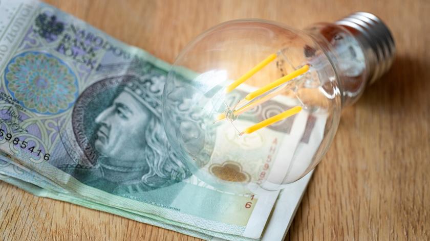 Pieniądze i żarówka