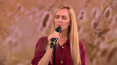 Marzena Nabagło na scenie Dzień Dobry TVN