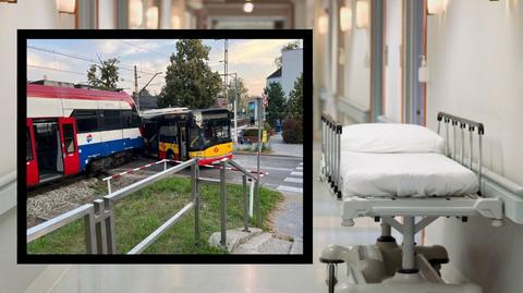 Komorów. Autobus zderzył się z pociągiem. Są ranni