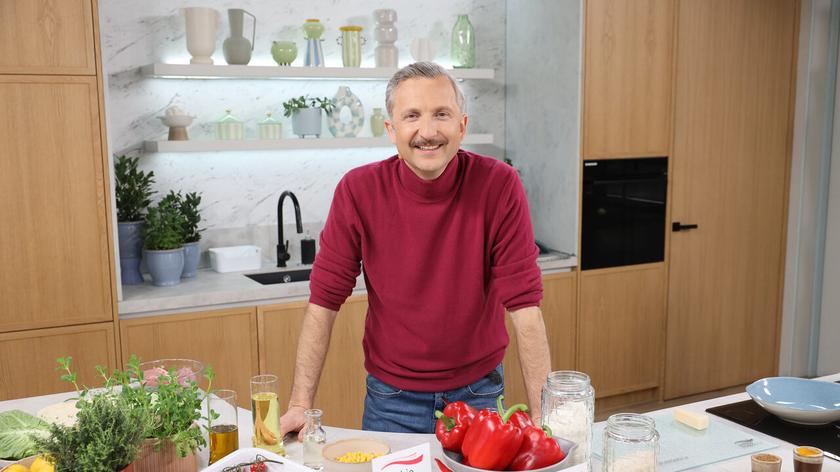 Piotr Kucharski w kuchni Dzień Dobry TVN