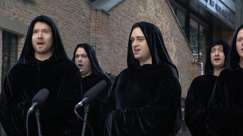 Członkowie chóru Gregorian