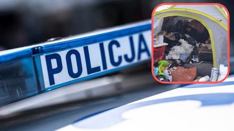 Zaspa. Bezdomna znaleziona z 2-latką w namiocie