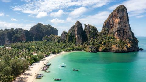 Plaża Railay w Tajlandii