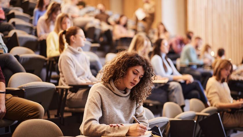 Studenci na zajęciach