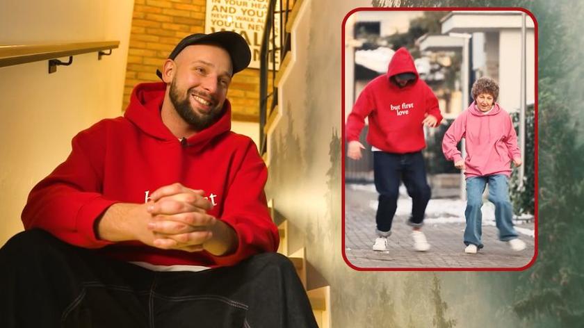 Maciej Pela trenuje hip-hop z 67-letnią podopieczną