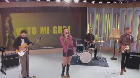 Ania Karwan na scenie Dzień Dobry TVN