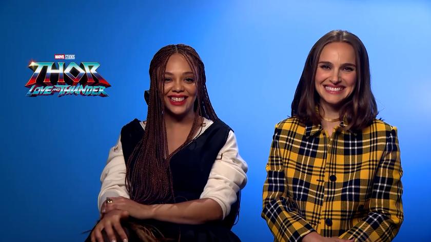 Nathalie Portman i Thessa Thompson udzielają wywiadu