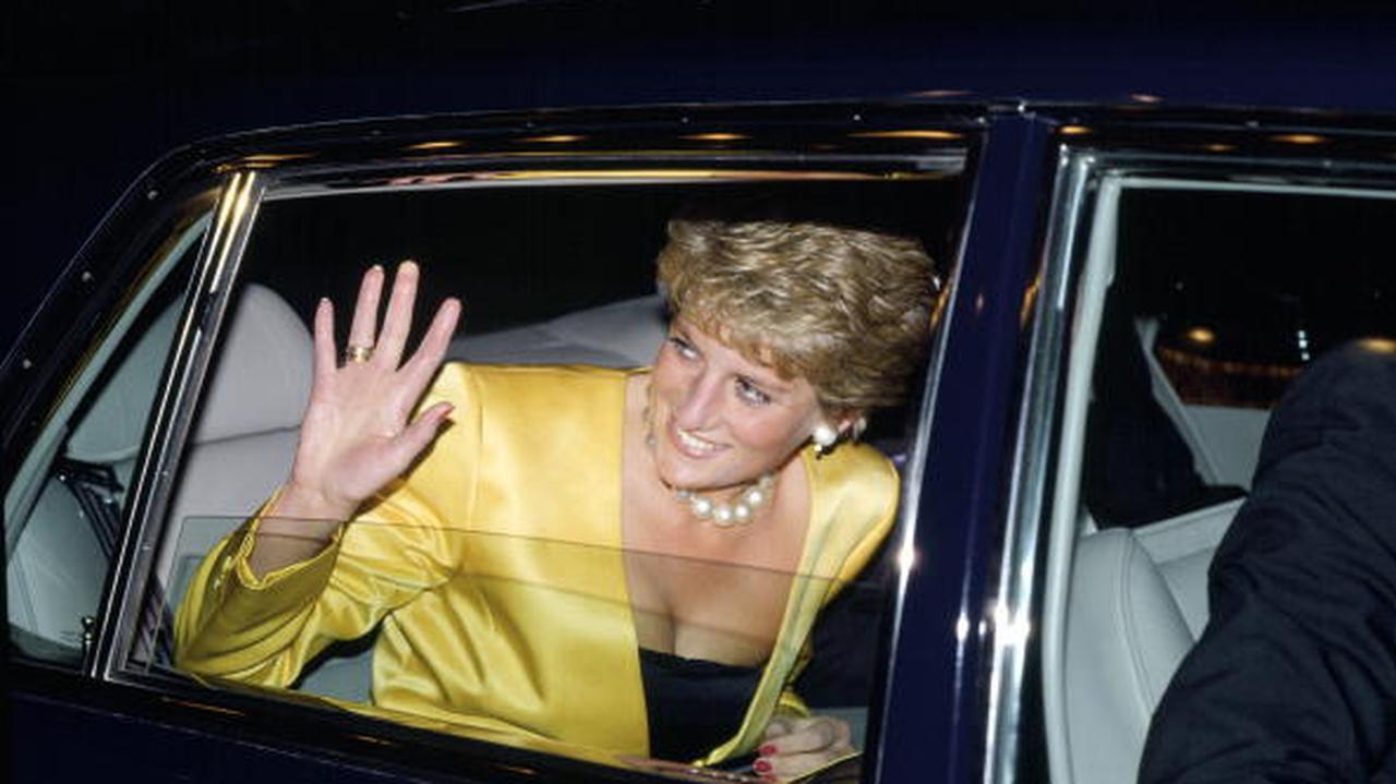 Księżna Diana w samochodzie 