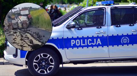 Gliwice. Rolnik zaorał świeżo wyłożony asfalt