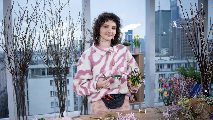 Małgorzata Galińska, florystka, prowadzi na Instagramie konto "kwiaciarenka"