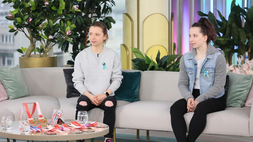 Anna i Katarzyna Węgrzyn w studiu Dzień Dobry TVN