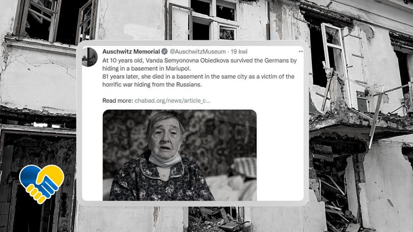 Zniszczony Mariupol w Ukrainie, Vanda Semyonovna Obiedkova 