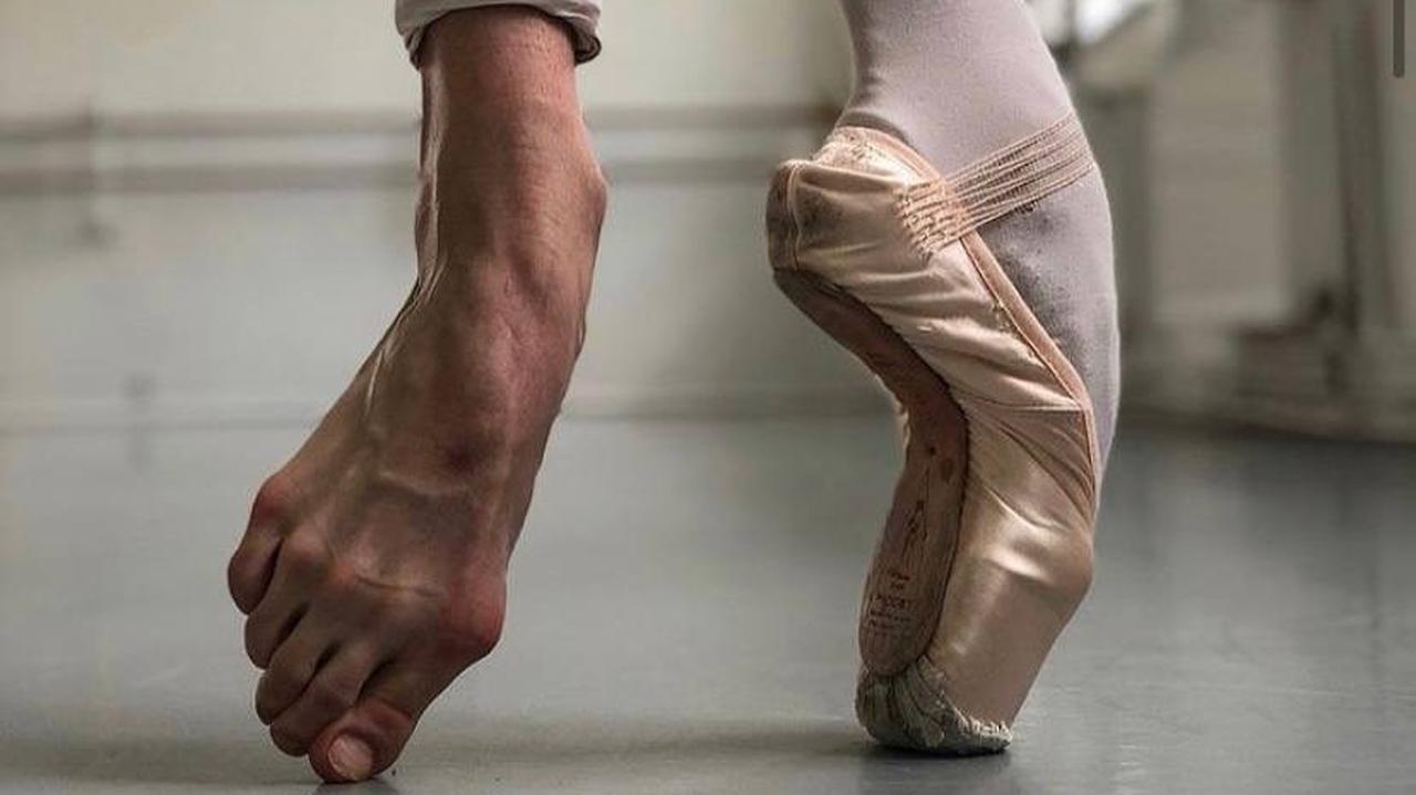 Nogi rosyjskiej baletnicy