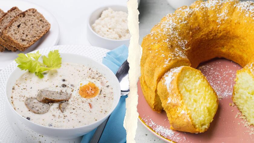 Zupa chrzanowa i babka majonezowa