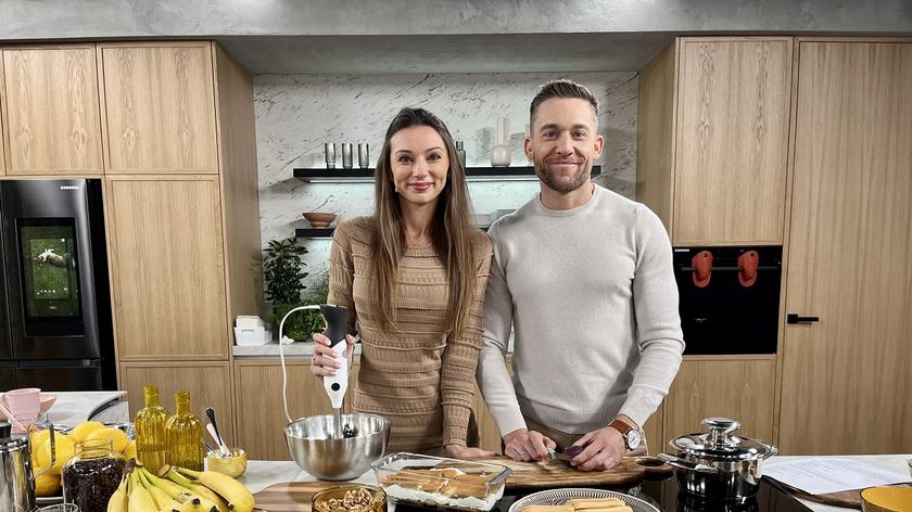Marta Jachym - Raczyńska i Paweł Raczyński w kuchni Dzień Dobry TVN
