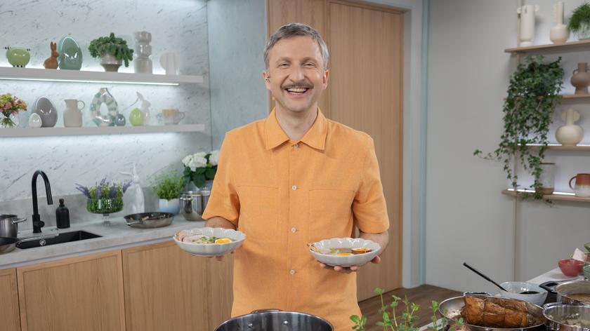 Piotr Kucharski w kuchni Dzień Dobry TVN