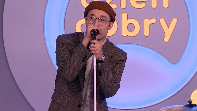 Arkadiusz na scenie Dzień Dobry TVN