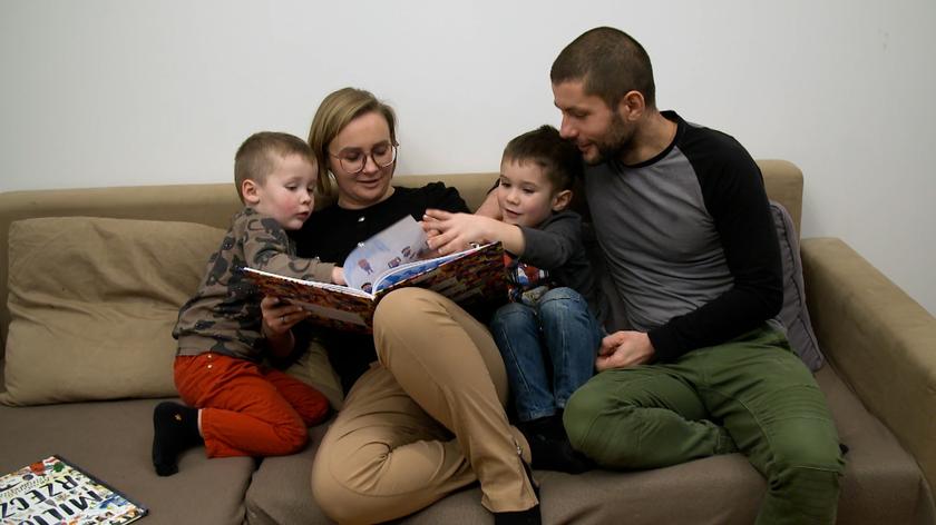 Daniel Gerus z rodziną