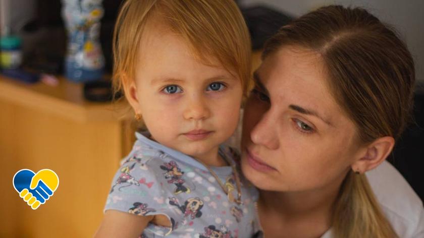 Anna Koval z córką Sofijką 